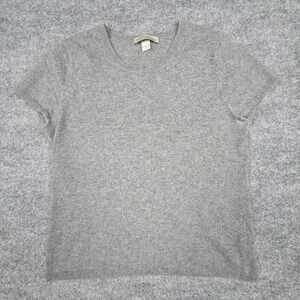 Kinross Cashmere Sweater Tank Top Women's Medium Gray Soft *CHECK MEASURE*